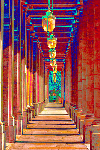 Lanternes au Palais Royal von CHRISTIAN GOETGHEBEUR, Fotografie kaufen auf Singulart