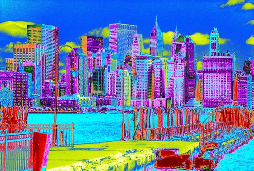 New york blue von CHRISTIAN GOETGHEBEUR, Fotografie kaufen auf Singulart