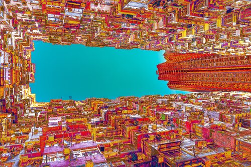 Ciel et le monster building Hong Kong CHRISTIAN GOETGHEBEUR