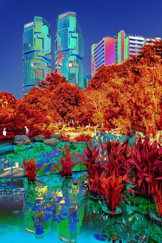 Réflexions urbains Hong-Kongaises von CHRISTIAN GOETGHEBEUR, Fotografie kaufen auf Singulart