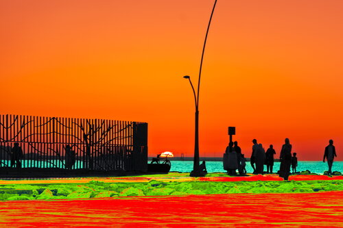 Promeneurs à Tanger CHRISTIAN GOETGHEBEUR