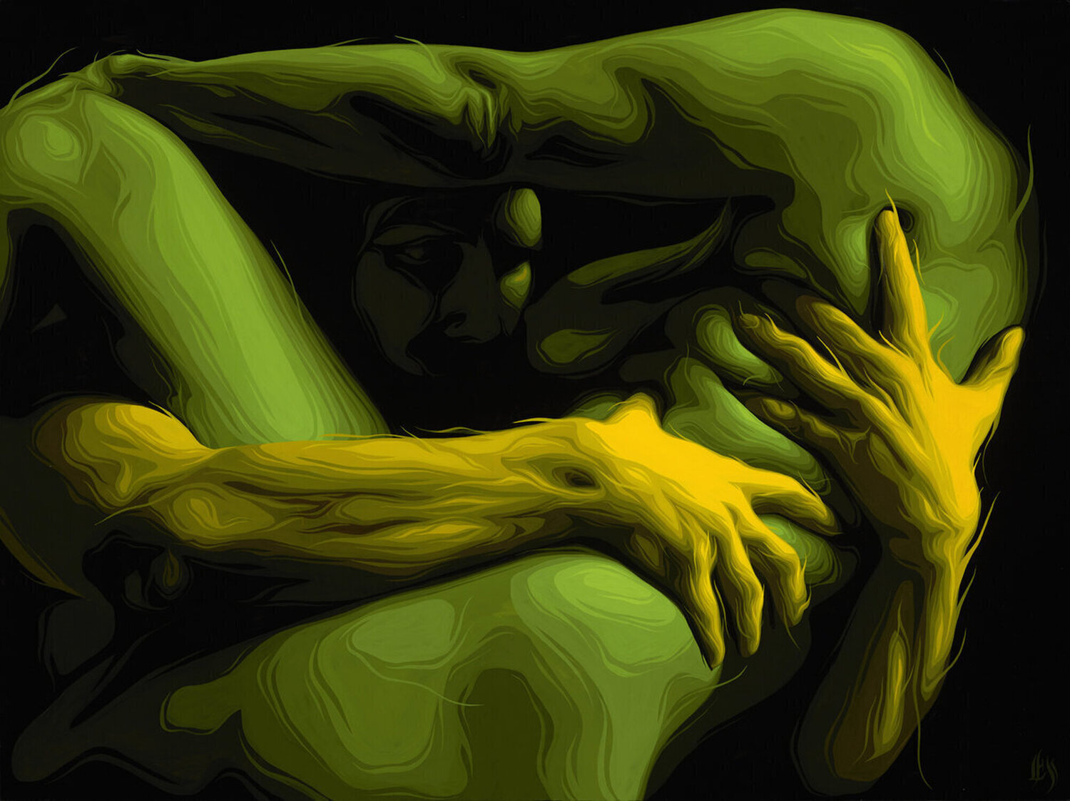 Homage to Bernini Eric Skotnes Dipinto originale in vendita