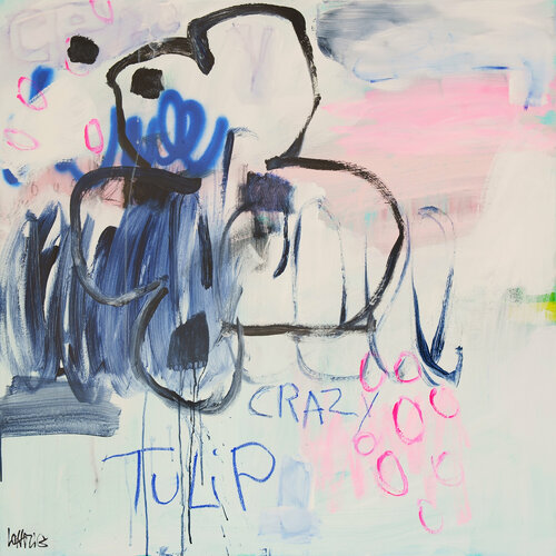 crazy tulip de Christiane Lohrig, Pintura a la venta en Singulart