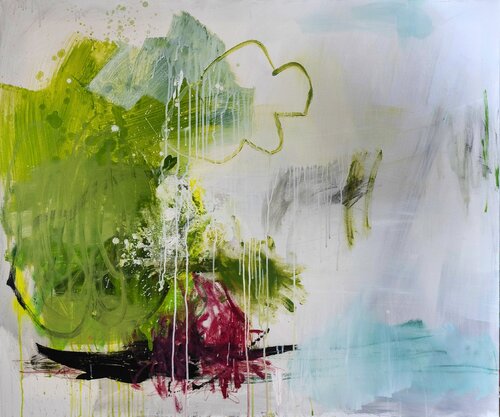 Mothers garden van Christiane Lohrig, Schilderij te koop op Singulart