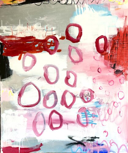more bubbles in my life I van Christiane Lohrig, Schilderij te koop op Singulart