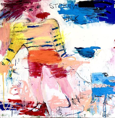 stormy walk van Christiane Lohrig, Schilderij te koop op Singulart