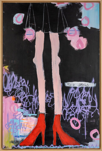 red shoes van Christiane Lohrig, Schilderij te koop op Singulart