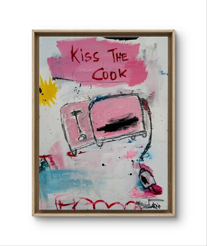 Kiss the cook van Christiane Lohrig, Schilderij te koop op Singulart