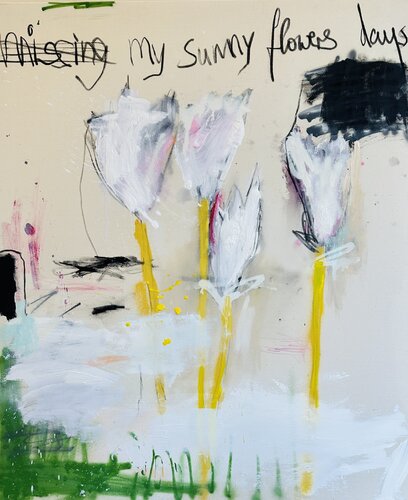 My sunny flowers days by Christiane Lohrig, Painting for Sale on Singulart