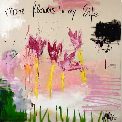 More Flowers in my Life de Christiane Lohrig, Pintura a la venta en Singulart