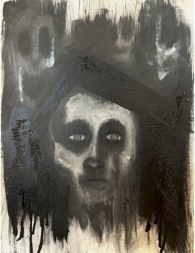 I WAS IN A HOUSE I DID NOT KNOW. IT WAS MY HOUSE. van Kaley Smalley Romo, Schilderij te koop op Singulart