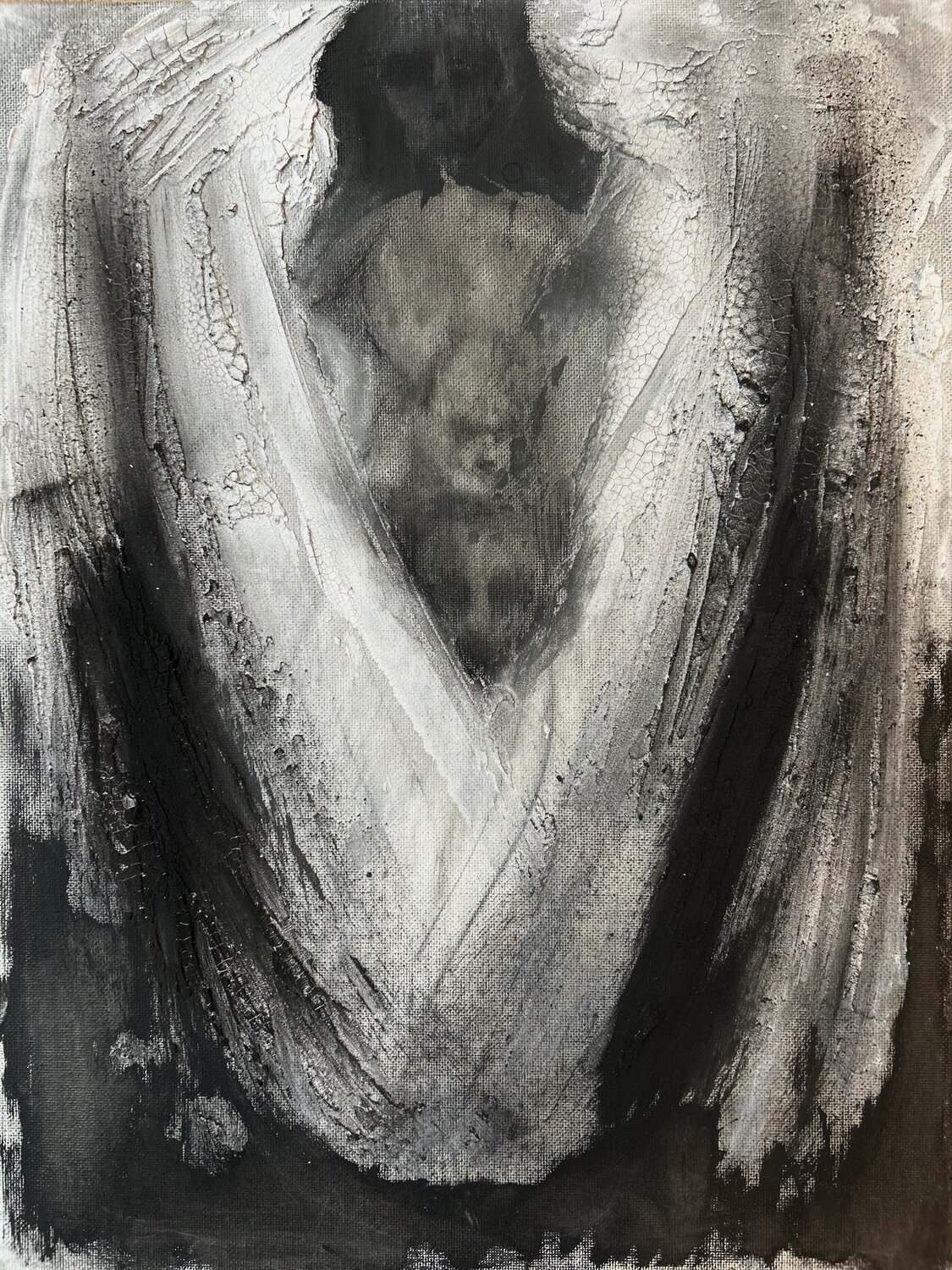Anxiety Kaley Smalley Romo Originalgemälde zu verkaufen