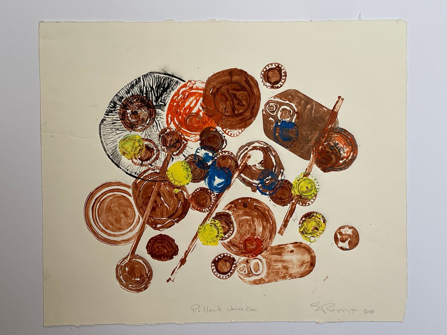 Pollock Recycled Stuart Rapeport Druck zu verkaufen