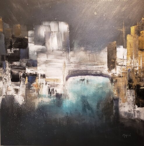 Reflets nocturnes von Pascal Macé, Malerei kaufen auf Singulart