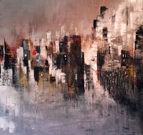 Accrochés à la colline. von Pascal Macé, Malerei kaufen auf Singulart