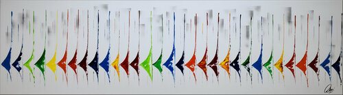 " Big Race II " di Edelgard Schroer, Pittura in vendita su Singulart