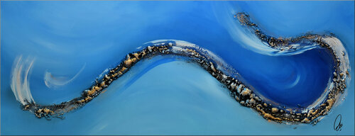 Julie`s Wave di Edelgard Schroer, Pittura in vendita su Singulart