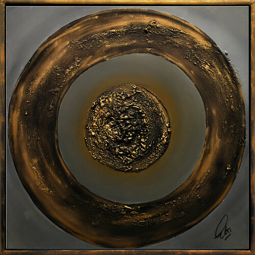 Golden Center di Edelgard Schroer, Pittura in vendita su Singulart