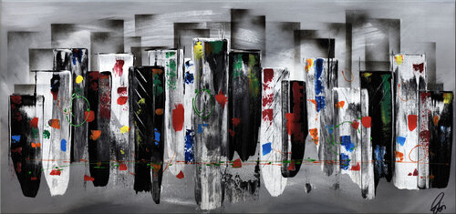 Funky Town di Edelgard Schroer, Pittura in vendita su Singulart
