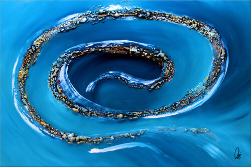 Golden Swirl von Edelgard Schroer, Malerei kaufen auf Singulart