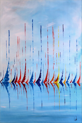 Regatta II di Edelgard Schroer, Pittura in vendita su Singulart