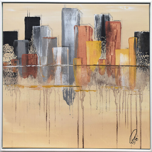 Cityscape van Edelgard Schroer, Schilderij te koop op Singulart