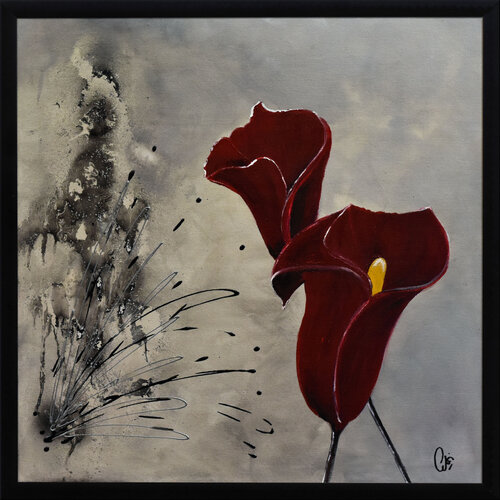 Red Callas van Edelgard Schroer, Schilderij te koop op Singulart