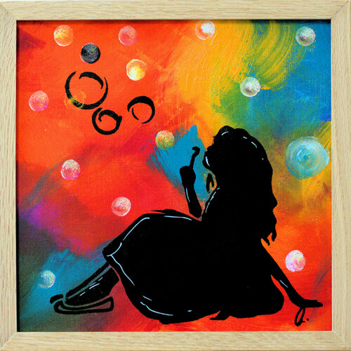 Summerdays 3 x 32 x 32 cm von Edelgard Schroer, Malerei kaufen auf Singulart