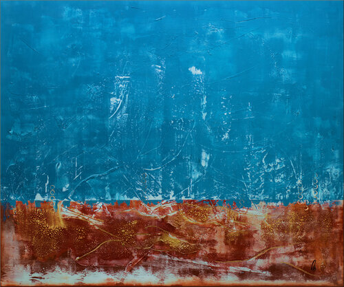 Azzurro by Edelgard Schroer, 회화 for Sale on Singulart