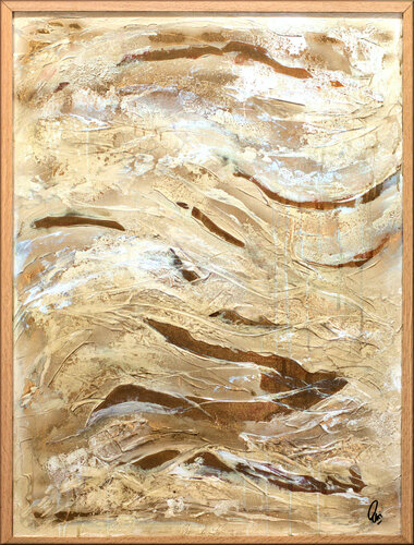 Golden Waves de Edelgard Schroer, Pintura a la venta en Singulart