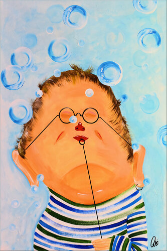 Mr. Bubbles von Edelgard Schroer, Malerei kaufen auf Singulart