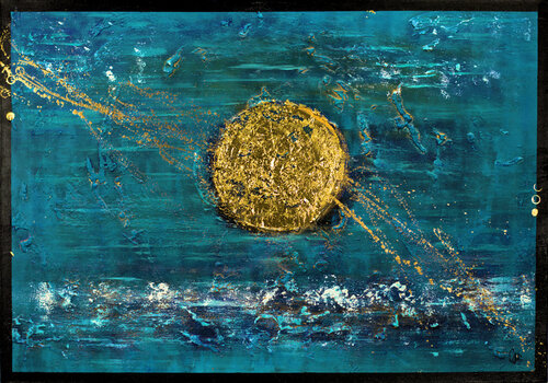 Solar Gold van Edelgard Schroer, Schilderij te koop op Singulart