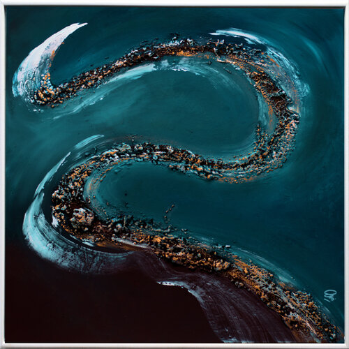 Liquid Horizon von Edelgard Schroer, Malerei kaufen auf Singulart