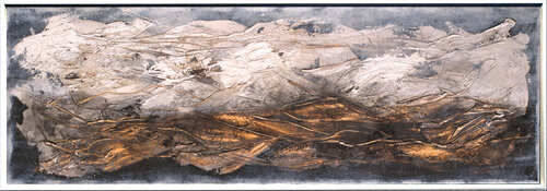 Gilded Horizon van Edelgard Schroer, Schilderij te koop op Singulart