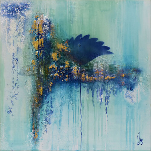 Whispers of Azure van Edelgard Schroer, Schilderij te koop op Singulart
