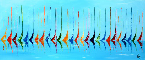 Sailing Symphony de Edelgard Schroer, Pintura a la venta en Singulart