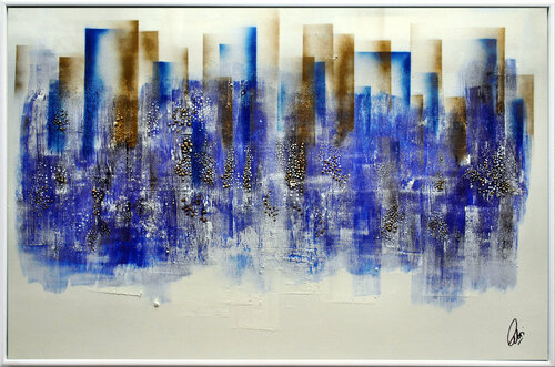 Blue City di Edelgard Schroer, Pittura in vendita su Singulart