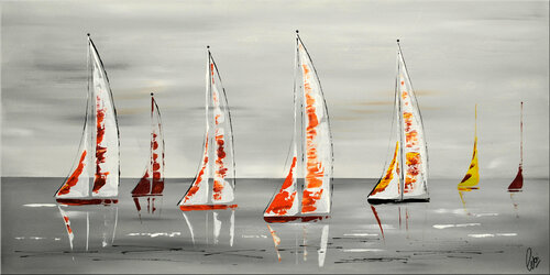 " Sailing " di Edelgard Schroer, Pittura in vendita su Singulart
