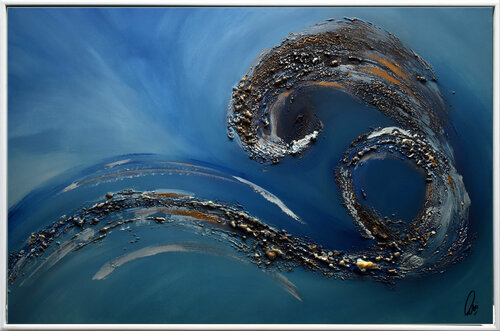 " Blue Wave " di Edelgard Schroer, Pittura in vendita su Singulart