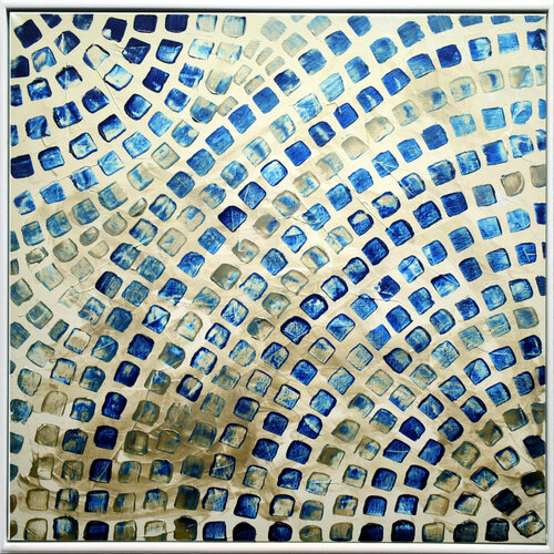 Blue Silver di Edelgard Schroer, Pittura in vendita su Singulart