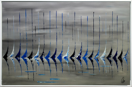 Blue Regatta di Edelgard Schroer, Pittura in vendita su Singulart