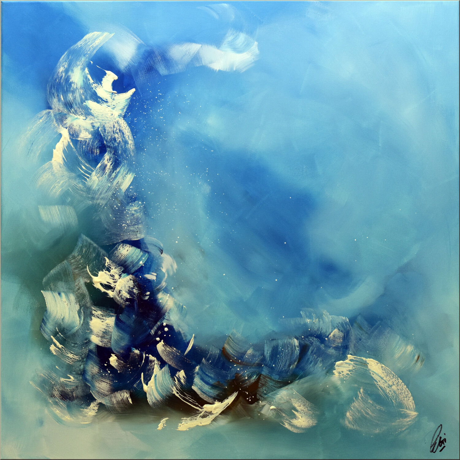 Dancing Clouds Edelgard Schroer Origineel schilderij te koop