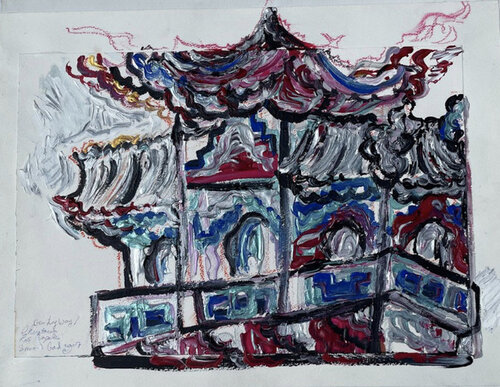 Gin Ling Way van Simone Gad, Schilderij te koop op Singulart