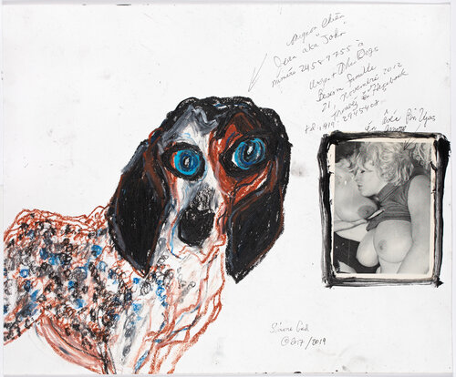 Jean AKA John Numero 24589755 Besoin Famille Avec Pinups by Simone Gad, 紙の作品 for Sale on Singulart