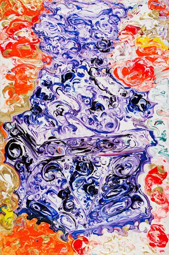 Fudog Abstracted par Simone Gad, Peinture en vente sur Singulart