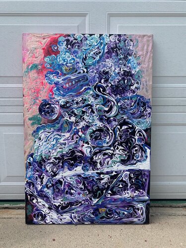 Antique FuDog Chinoiserie Du Soir van Simone Gad, Schilderij te koop op Singulart