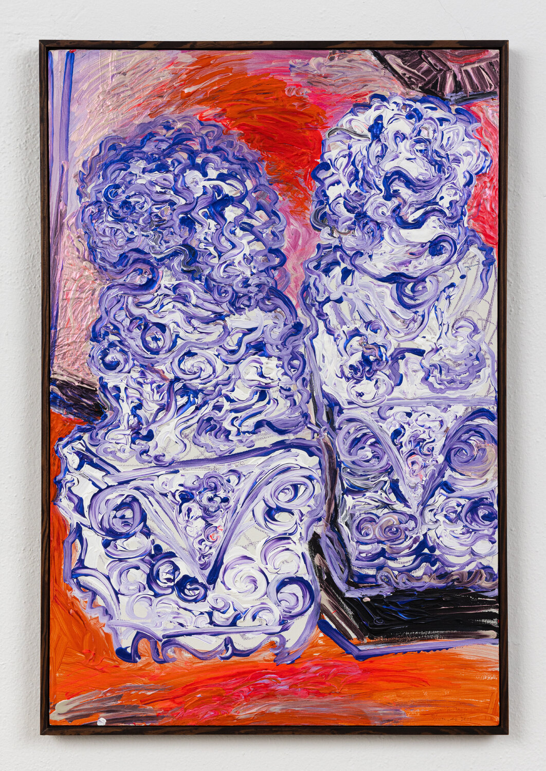 Deux Fudogs Simone Gad Peinture originale à vendre
