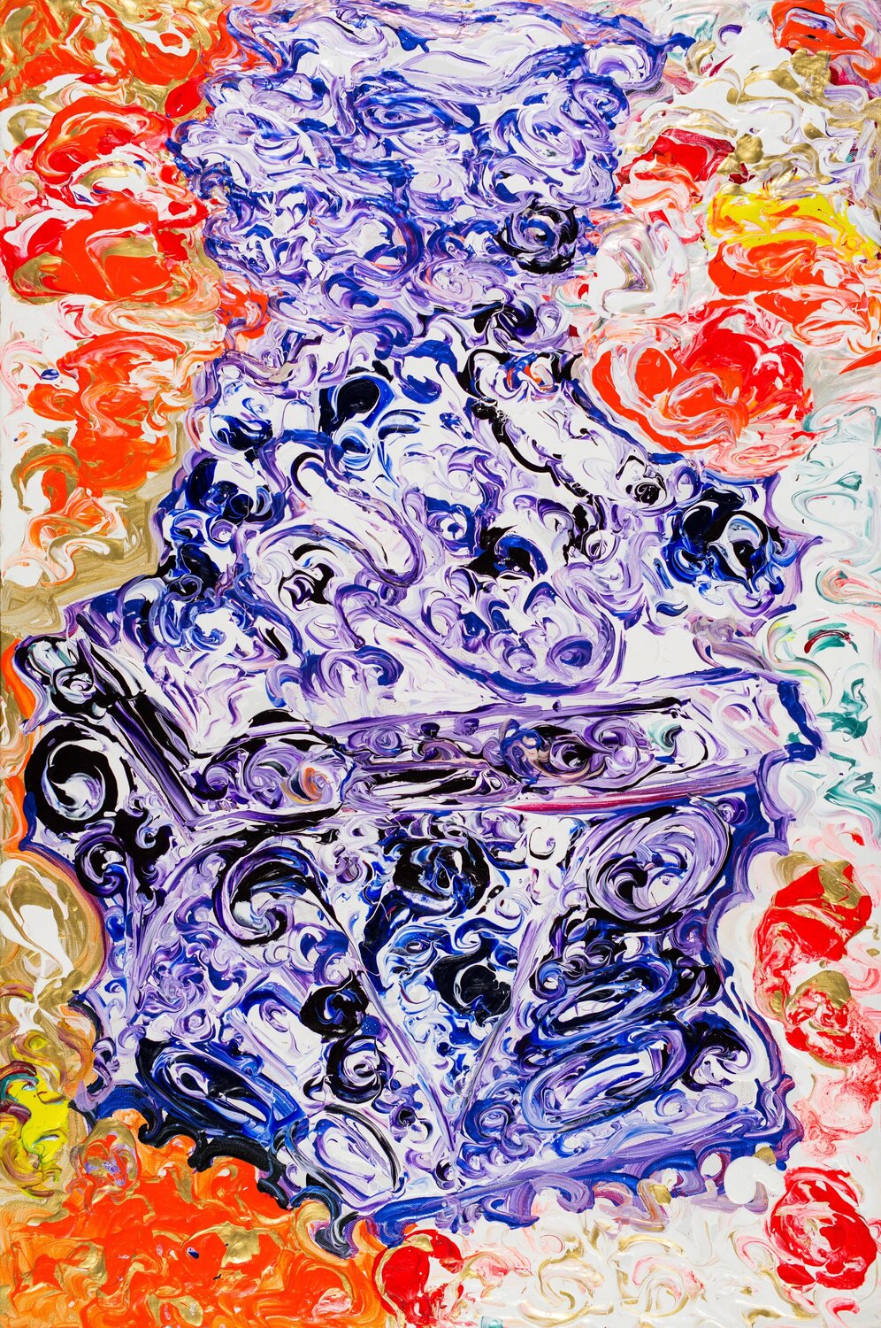 Fudog Abstracted Simone Gad Peinture originale à vendre