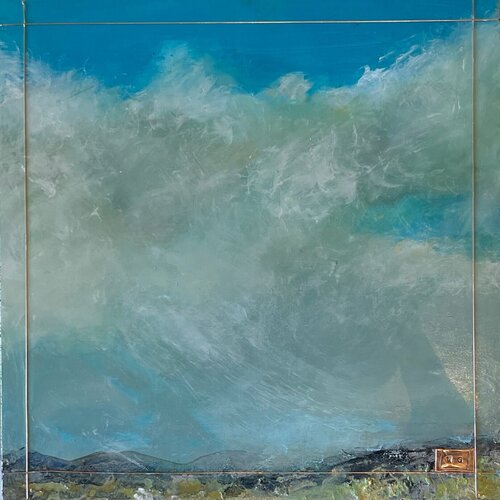Azure Blue di Wrona Gall, Pittura in vendita su Singulart