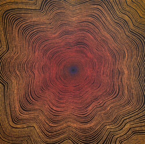 Escape Into Red Ochre Waves von Barbara Kolo, Malerei kaufen auf Singulart